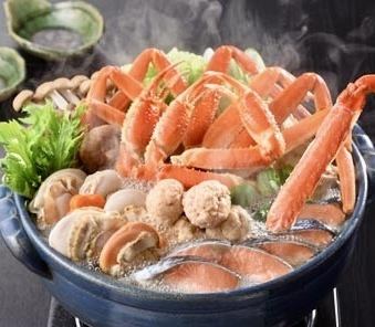 【산인 지주 첨부, 참새 냄비 코스】7500엔 코스 전 10품+2.5h 음료 무제한 포함