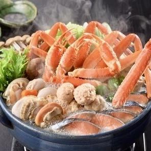 [Luxurious crab hotpot and blackthroat seaperch course with Sanin local sake] 10,000 yen course with 10 dishes and 2.5 hours of all-you-can-drink