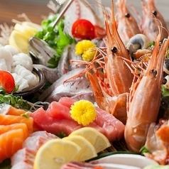 【飲み放題付】《あおぞらコース》旬の厳選（内容お任せ）全7品+飲み放題（2H）　8250円（税込）