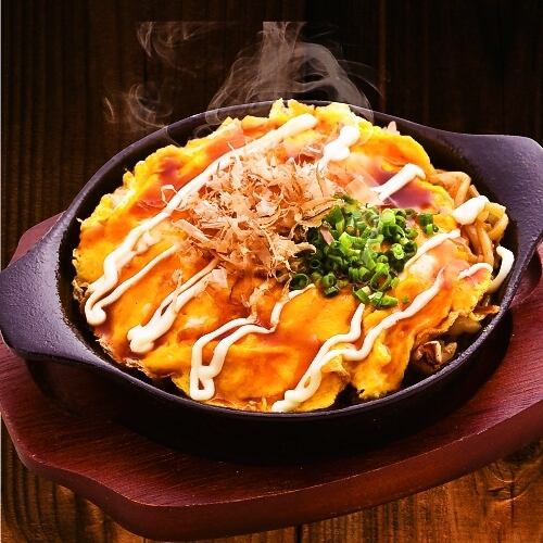 Hot Omelet Soba Rice