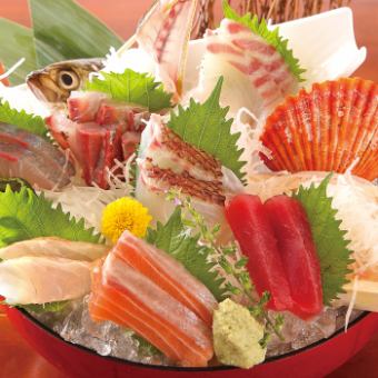 月の宴 2H【飲放】グレードUPがんがん焼き&刺身6点盛り お一人様5500円 (全8品)