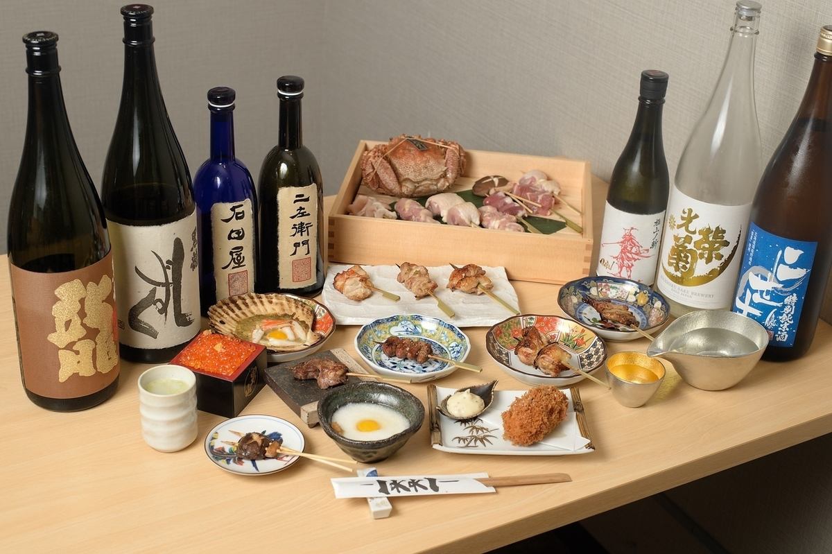 We will welcome you with sake carefully selected by the owner who is a sake connoisseur.