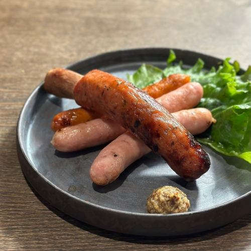 charcoal grilled sausage