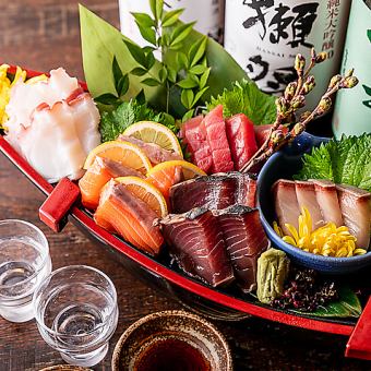 Perfect for a welcome party♪ Spring Banquet [Gorgeous Yagi Course with 3 hours of all-you-can-drink] 10 dishes of fresh fish and beef tongue for 5,000 yen