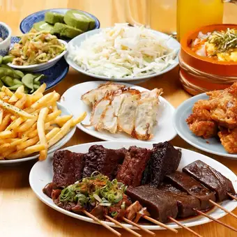 생맥주를 포함한 전 50종 2시간 음료 무제한 포함! 토끼 가게의 유익 코스 3,500엔