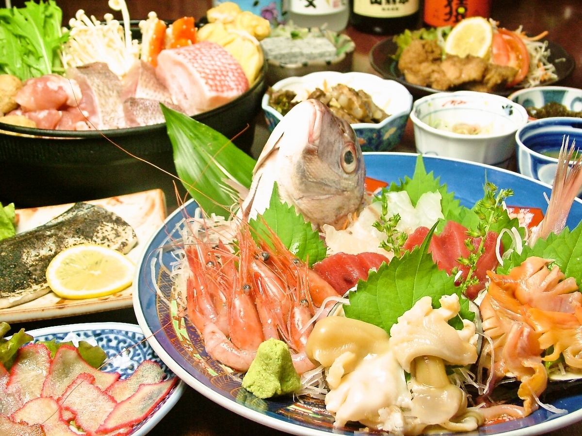 We offer seasonal fish dishes!It is also used for entertainment.