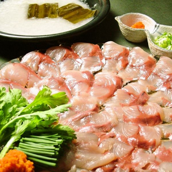 [Buri shabu-shabu hot pot] You can enjoy refreshing ⇒ There is also a course ♪ 2800 with all-you-can-drink 4800 yen