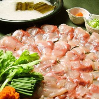 [Most popular] 8 dishes including yellowtail shabu-shabu [no all-you-can-drink]