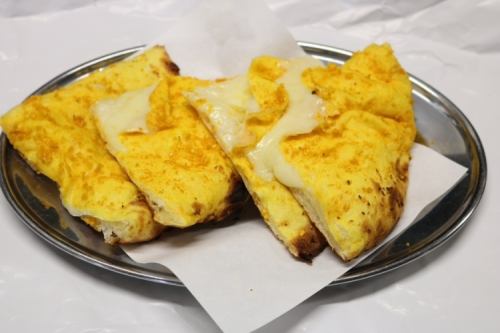 芝士蒜蓉烤饼