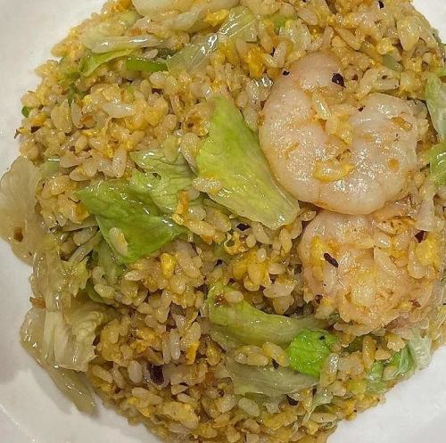 Large shrimp fried rice