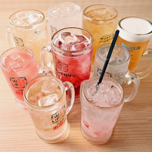 幅広いラインナップで、思い出に残る飲み会を♪