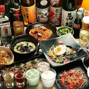 学生コース 3500円(8品) 《120分飲み放題付》