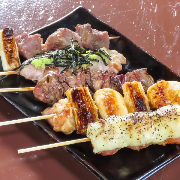 国産鶏を使用したジューシーな焼き鳥