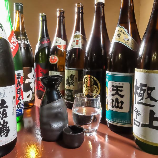 全国各地から厳選した辛口中心の日本酒セレクト