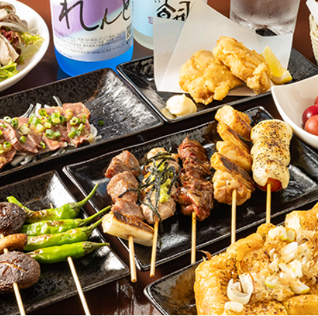 鮮度抜群な国産鶏の焼き鳥