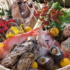 The ultimate in luxury! Luxurious and gorgeous ♪ “Tora puffer fish, black-throated fish, and oysters” ~ All-you-can-drink included (10,000 yen including tax)