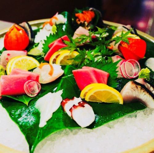 Evening 〆 Fresh fish Seasonal sashimi platter (for one person)