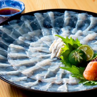 〈12月〉【忘年会】『大皿てっさ・冬季限定 フルコース』（白子付き）11,000円≪宴会/忘年会≫