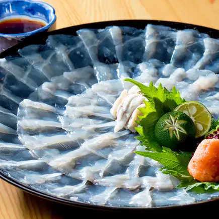庆祝☆【年末新年派对】“河豚刺身大拼盘 & 冬季限定套餐”（含鳕鱼籽）≪宴会/饮酒派对/新年派对≫