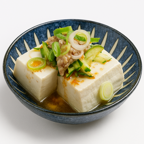 肉類和味噌豆腐