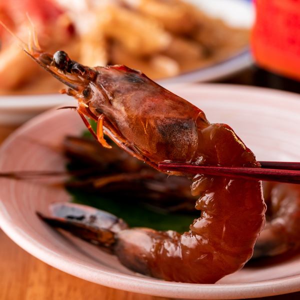 [與白酒的兼容性◎]有趣的零食菜單之一★蝦仁酒中醃製的天使蝦