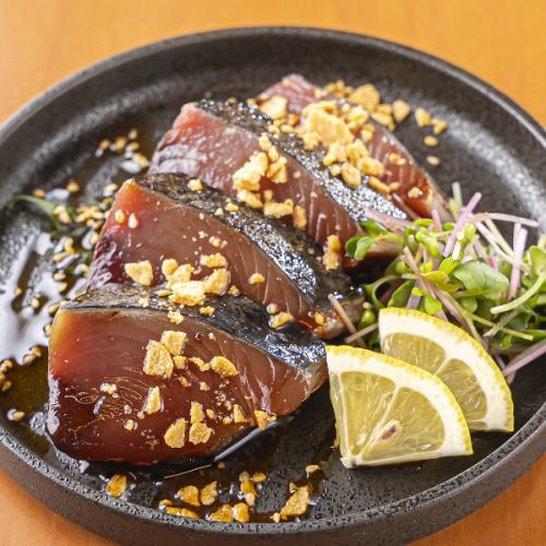 リピート必至!鮮度抜群の「カツオのたたき」