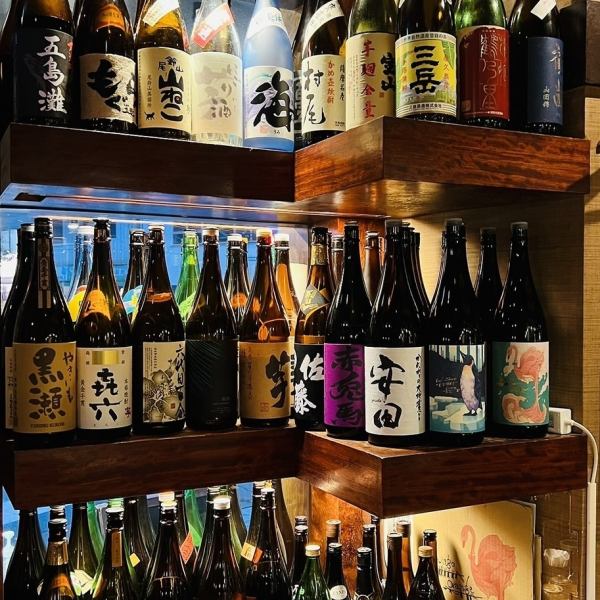 福島 やきとり六源の最大の魅力の一つは、日本酒、焼酎の種類の豊富さ！季節のおすすめから定番のあの銘柄まで♪お料理に合うお酒をお気軽に定員までお尋ね下さい☆お仕事帰りや、こだわりの美味しい料理が食べたいときは、福島 やきとり六源へ！