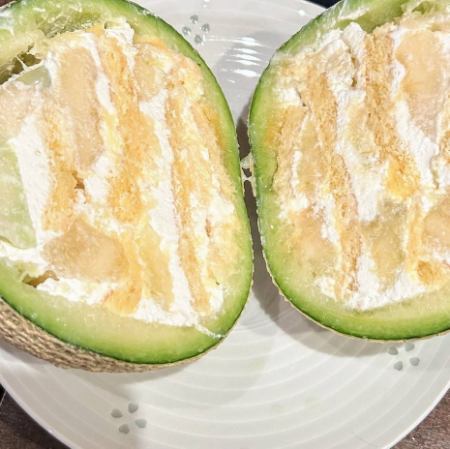 メロンケーキ　ハーフ(2～3人用)