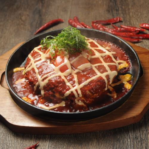 Spicy tomato okonomiyaki