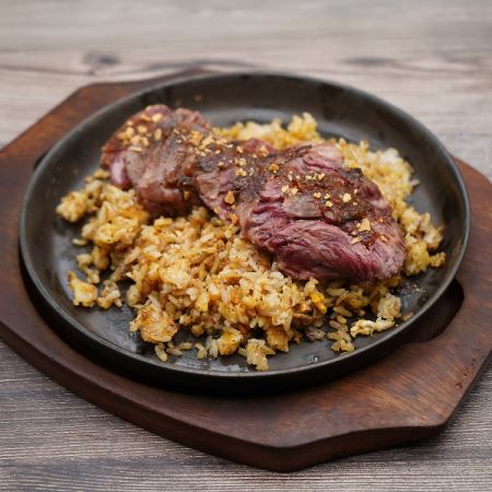 스테이크 마늘 쌀