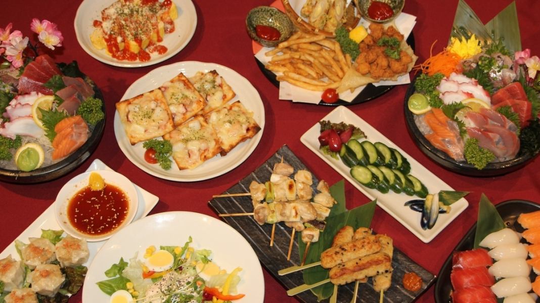宴会コース料理：2750(税込)～、飲放1100円～