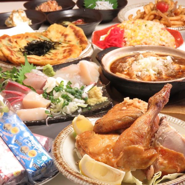 How about a banquet at Yokota Tavern ?! All you can drink 2.5 hours with 4000 yen ~ prepared! Popular sashimi, Shin Yokota Air Force potato etc. with 7 items