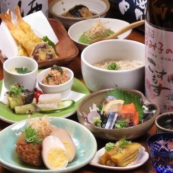 【季節の逸品と特製おでんでほっこり♪】◆全9品◆こすもすコース4500円（税込）！