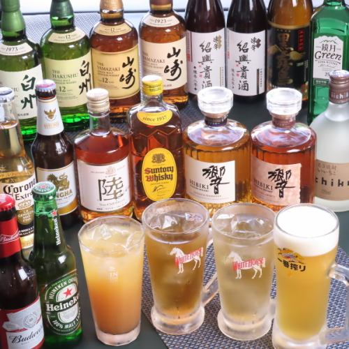 飲み放題でも単品でも楽しめる種類豊富なお飲み物♪