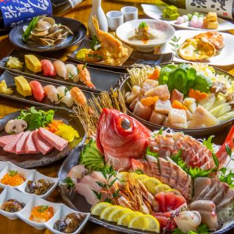 "Luxurious and satisfying course" ~ Seasonal seafood and meat course ~ 11 dishes total 6,000 yen (tax included)