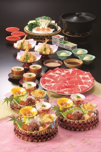 10/12～11/30まで≪ファミリーコース≫【和牛特選霜降肉】全7品・［3名様で］18150円