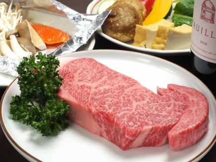 Enjoy Kobe beef sirloin or Wagyu beef fillet and seafood! [Megumi course] 16,500 yen (tax included)