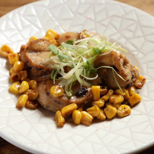 帆立とコーンのバター焼き