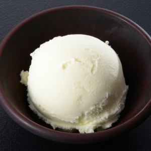 Various types of ice cream