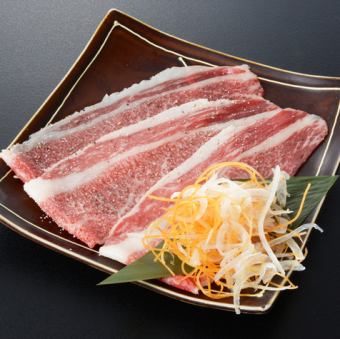 Domestic beef grilled shabu-shabu ribs