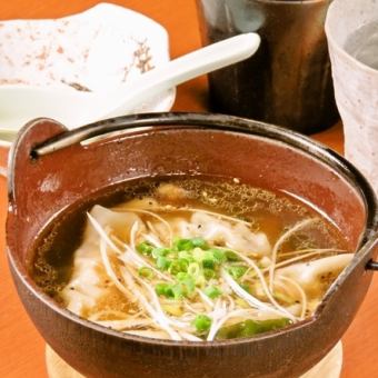 Boiled gyoza (homemade)