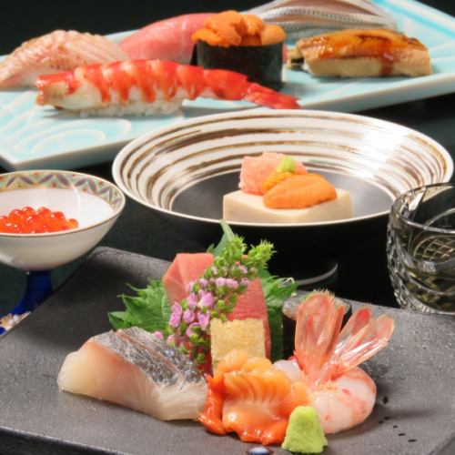 You can also taste sushi kaiseki