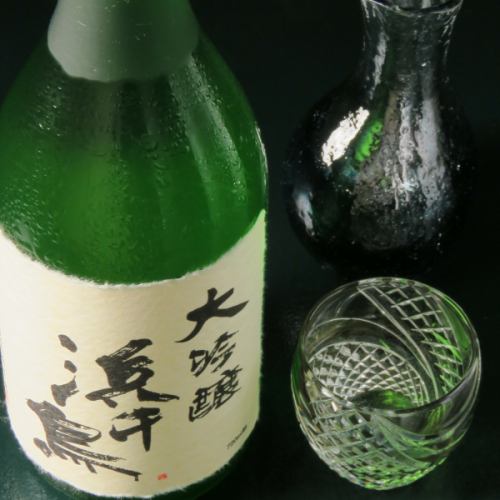 Rich variety of local sake