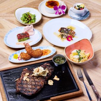 ◆Tiki‘s Tokyo Course◆シュリンプ・魚料理・トマホークステーキ付13000円(税込)