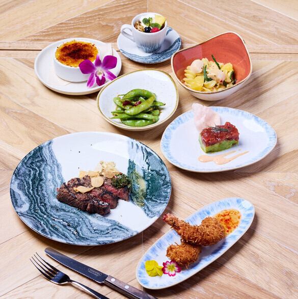 本場ハワイの魅力を味わう◆Hawaiian Course◆アヒ・タルタルスタック・リブロースステーキ付コース