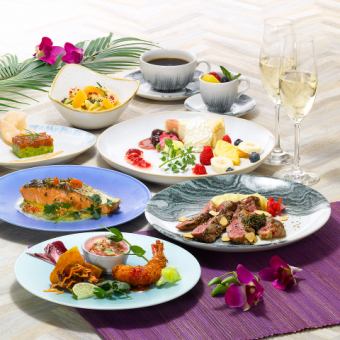 "Hau'oli" アニバーサリーディナーコース◆乾杯スパークリングとデザートプレートでお祝い