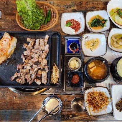 Authentic Korean set menu