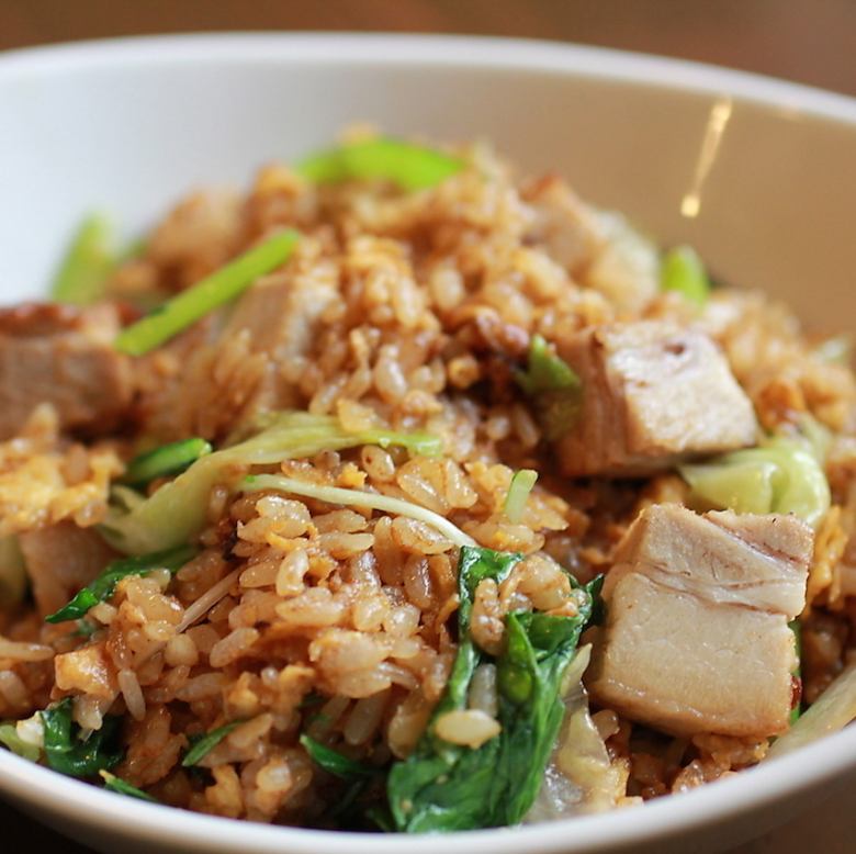 豚バラ青菜炒飯