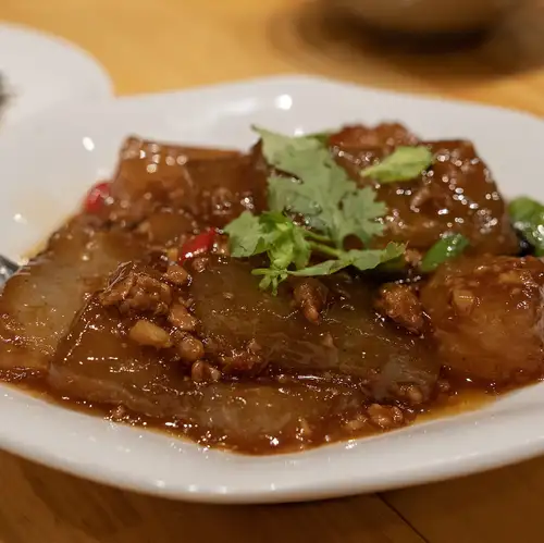 角春雨の醤油炒め