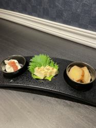 拘りのクリームチーズ三種盛り